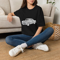 Classic Vintage Car T-Shirt — Retro Sketch Automobile Tee